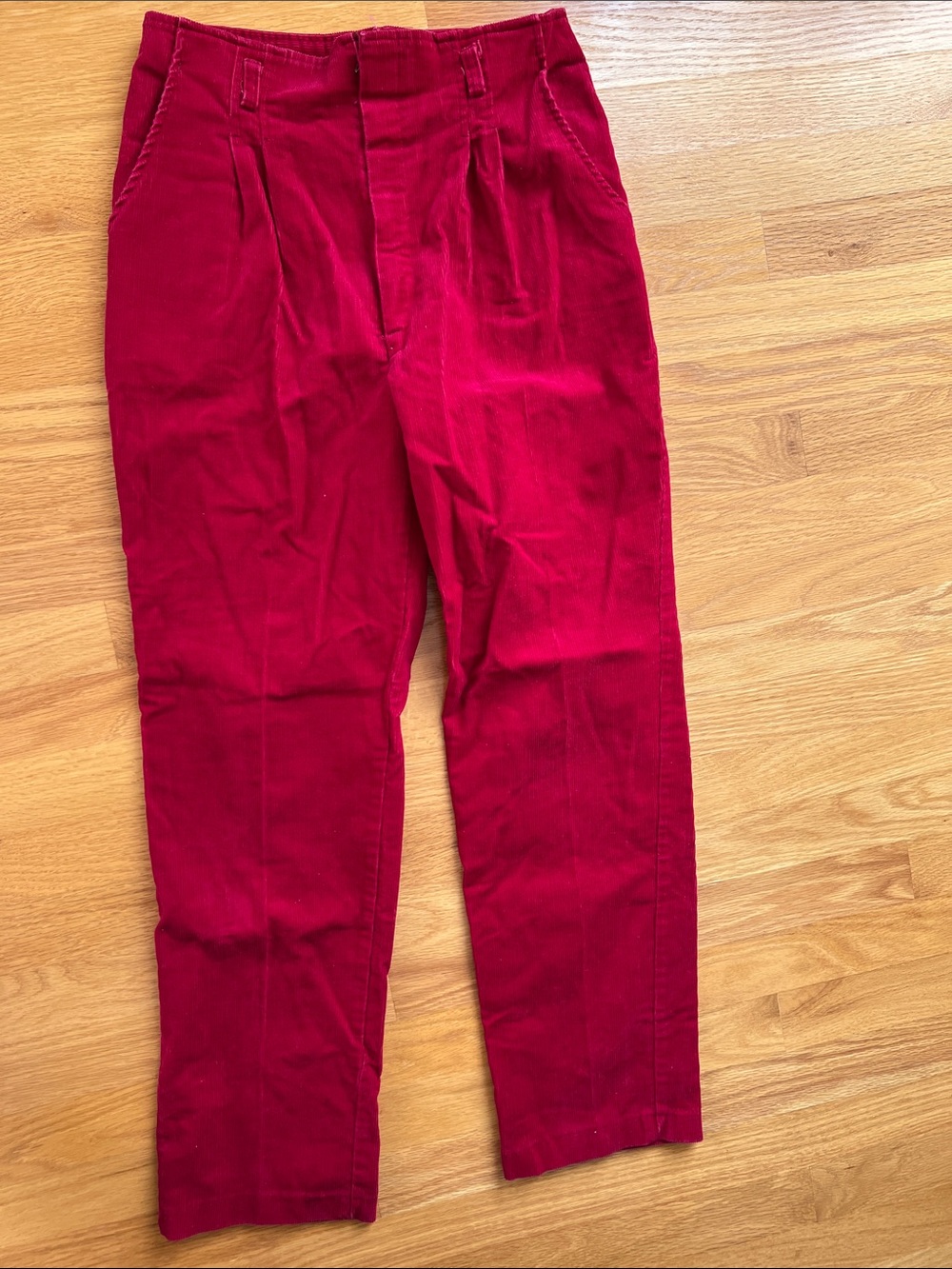 Vintage Red Corduroy Pants youth 14